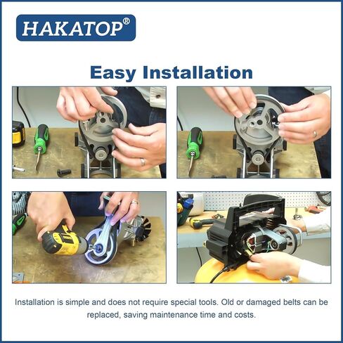 HAKATOP AC-0815 Air Compressor Belt 2-Pack Timing Belt Replacement for Dewalt Porter Cable Craftsman Oil-Free Air Compressors Fits CAC-1311 CAC-1342 in Kuwait