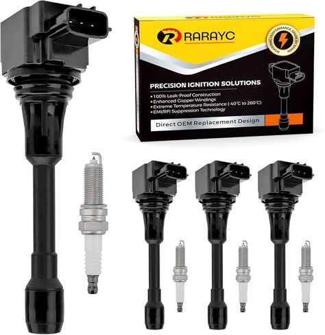 RARAYC​ 6-Pack UF550 Ignition Coil & Spark Plug Set Compatible with Murano Maxima Altima Pathfinder 2009-2019 Replace# UF-550 22448-JA10C C1670 in Saudi Arabia