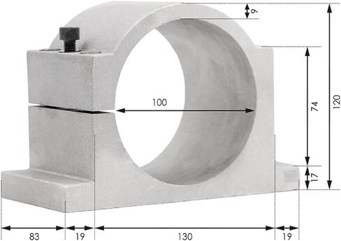 4.5kw ER20 water-cooled spindle 4 pieces ceramic ball bearing D=100mm(380v) in Saudi Arabia