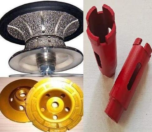Full Bullnose 1/2 Inch Diamond Full Bullnose Router Bit Profiler 1-1/4 Inch 1-1/2 Inch Diamond Core Drill Bit 4 Inch Dimond Griinding cup wheel Granite Marble Concrete Terrazzo Stone Travertine in Saudi Arabia