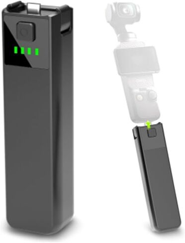 Intelligent Protected Battery Handle Camera Grip for Pocket3 Provides 68% Usage Time Tripod Mounting Compatibility Battery for Camera in Saudi Arabia