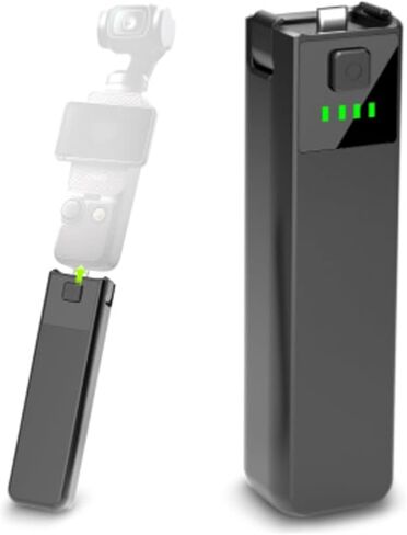 Intelligent Protected Battery Handle Camera Grip for Pocket3 Provides 68% Usage Time Tripod Mounting Compatibility Battery for Camera in Saudi Arabia