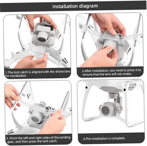 Drone Camera Fixed Holder Action Camera Stabilizer Lock Compatible with DJI Phantom 4 Pro, Mini Drone Accessories in Saudi Arabia