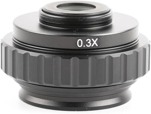 1 قطعة C جبل محولات عدسة 0.3X 0.4X 0.5X CTV لكاميرا مجهر ستيريو ثلاثي العينيات 38 مللي متر واجهة زيادة مجال الرؤية (0.3X) in Kuwait