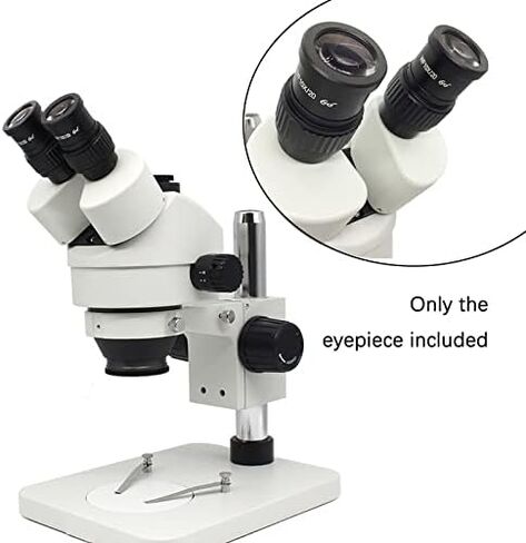 طقم مجهر WF10X/20 WF10X/22 عدسة عينية واسعة الزاوية مع محولات عدسة مجهر ميكرومتر بمقياس شبكاني (اللون: WF10X 20 Dia 30 مم) in Kuwait
