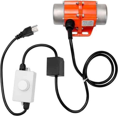 30W Concrete Vibrator Vibration Screen with Speed Controller, 3600RPM Waterproof Vibration Motor, 110V AC Single Phase Power Vibrating Motor for Sand Shaking Table in Saudi Arabia