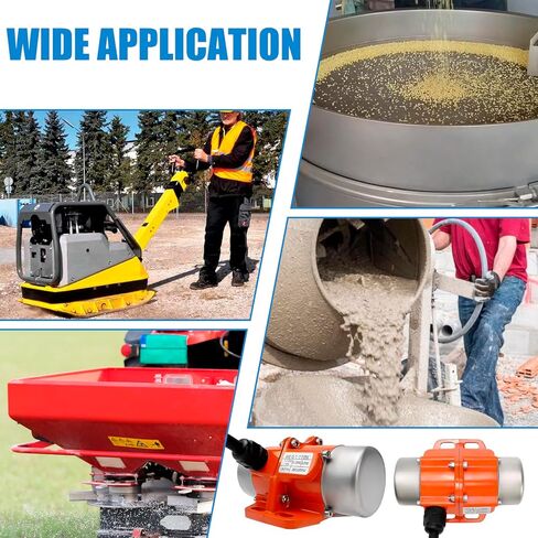 30W Concrete Vibrator Vibration Screen with Speed Controller, 3600RPM Waterproof Vibration Motor, 110V AC Single Phase Power Vibrating Motor for Sand Shaking Table in Saudi Arabia