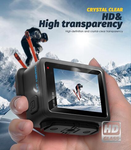 Orzero (3+3+3) متوافق مع Gopro Lit Hero، 3 عبوات من واقي شاشة العرض + 3 عبوات من واقي عدسة الكاميرا + 3 عبوات من واقي مصباح الفلاش، زجاج مقسى 9H عالي الوضوح وخالي من الفقاعات ومضاد للخدش in Kuwait