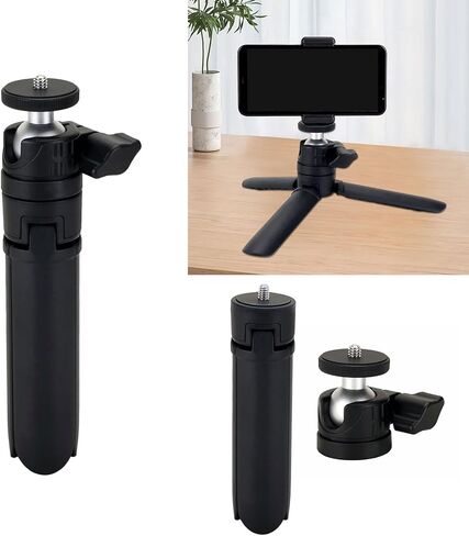 Foldable Small Tripod with 1/4Inch Thread Desk Small Compatible for Wide Ranges of Devices Table Tripods in Saudi Arabia