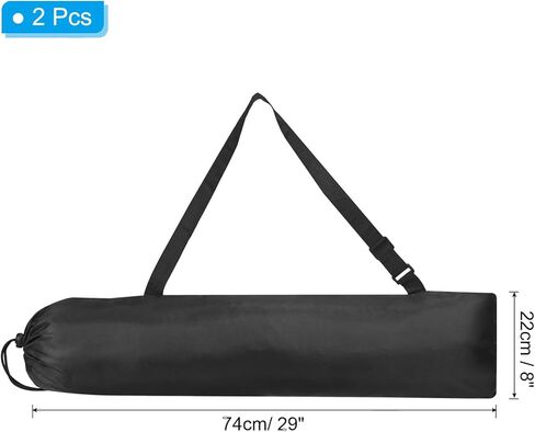 28x8 Inch Camp Chair Replacement Bag, 2 Pack Nylon Folding Camping Chair Carry Bag Tripod Case Bag with Handle for Outdoor Camping, Black in Saudi Arabia