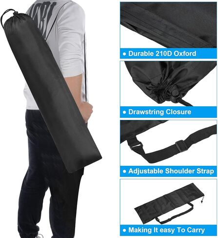 28x8 Inch Camp Chair Replacement Bag, 2 Pack Nylon Folding Camping Chair Carry Bag Tripod Case Bag with Handle for Outdoor Camping, Black in Saudi Arabia
