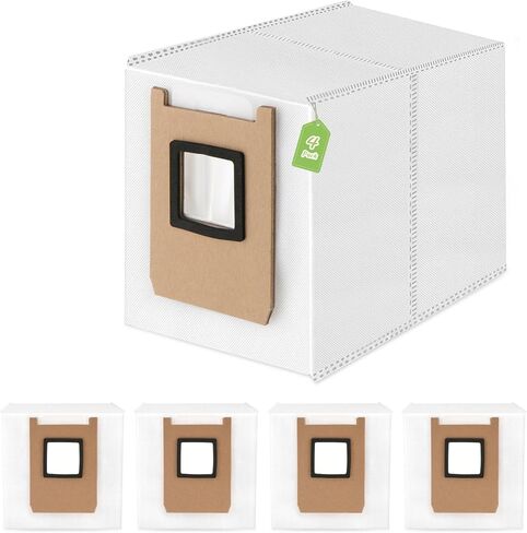 4 قطع لأكياس الغبار Eufy E25 Omni/E28 Omni البديلة المتوافقة مع أكياس المكنسة الكهربائية الروبوتية E25 Omni/E28 Omni (سعة كبيرة 3.L) in Kuwait
