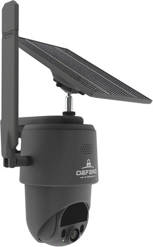 TACTACAM – Defend 360 Cellular Security Camera, 4K Photos, 1080p Video, Solar + Rechargeable Battery, 360° Pan/Tilt/Zoom, LTE Cellular, Motion Alerts, Weather Resistant Includes Case & Cloth (4PK) in Saudi Arabia