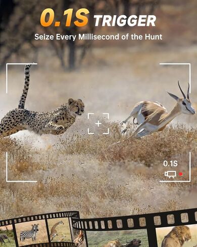 كاميرا تريل، كاميرا تريل خلوية 4G مع بطاقة ESIM مدمجة، 2K HD Live، خطة بيانات غير محدودة، تعمل بالطاقة الشمسية، رؤية ليلية، تنشيط الحركة، لا حاجة إلى WiFi in Kuwait