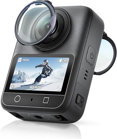 واقيات عدسات الصور من STARTRC لملحقات DJI Osmo 360، واقي عدسة PC لكاميرا Osmo 360 مقاومة للخدش/الغبار، عبوة من قطعتين in Saudi Arabia