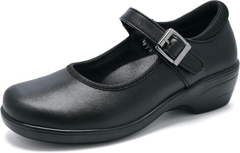 Womens Mary Jane Shoes with Arch Support Round Toe Ankle Strap Loafers Memory Foam Comfort Dress Shoes in Saudi Arabia