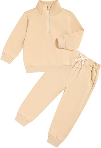 GRNSHTS Toddler Matching Outfits Boy and Girl Fall Clothes Baby Long Sleeve Winter Sweatsuit Sets 2-6Y in Kuwait