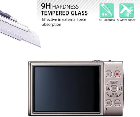 for Canon PowerShot ELPH 360 HS Screen Protector [5 Pack] | New HD Clear Anti-Scratch Bubble Anti-Fingerprint Free PET Film, Compatible with Canon PowerShot ELPH 360 HS in Saudi Arabia