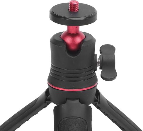 Extendable Desktop Tripod Stand, ABS Silicone Portable Selfie Stick with 1/4 Inch Screw for Digital Camera Stabilizer - Compact 2 in 1 Design, Anti Slip Pad, Ideal for Vloggers in Kuwait