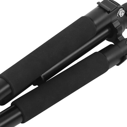 Portable Tripod for SLR and Mirrorless Camera, Aluminum Alloy, 45-150cm Height, Black - Adjustable Ball Head, Foldable Design, Stable Camera Stand for Live Streaming in Kuwait