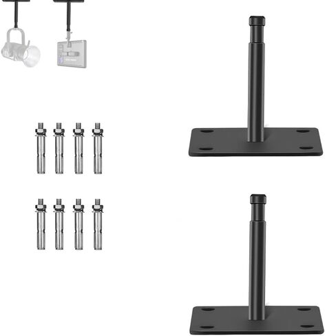 2-Pack 4.5" Baby Pin Wall Plate for Studio Lights | Heavy-Duty Steel Wall Plates With 5/8" Baby Pins for Studio Lights, Softboxes and Photography Equipment in Saudi Arabia