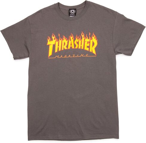 Thrasher Magazine Flame White Medium T-Shirt in Kuwait