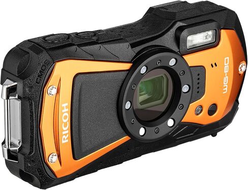 Ricoh WG-80 Rugged Waterproof Digital Camera (Black) Shockproof Freezeproof Compact Design | Full HD Video LED Macro Lights for Outdoor Travel Adventure + 64GB Card + More (12 Pc Bundle) in Kuwait