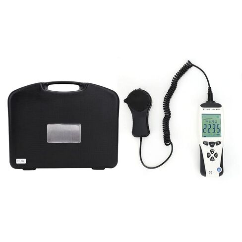 LCD Digital Light Meter Luxmeter Illuminometer Photometer Portable for Photography Studio ABS Black in Saudi Arabia