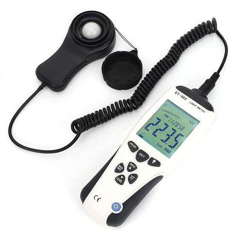 LCD Digital Light Meter Luxmeter Illuminometer Photometer Portable for Photography Studio ABS Black in Saudi Arabia