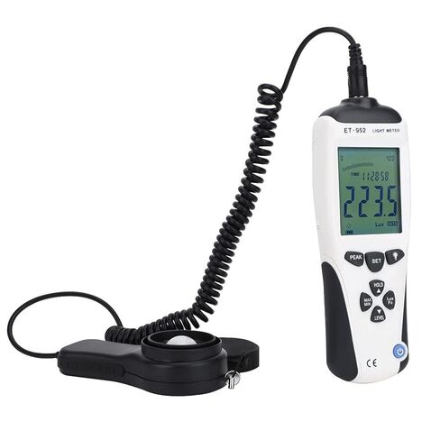 LCD Digital Light Meter Luxmeter Illuminometer Photometer Portable for Photography Studio ABS Black in Saudi Arabia
