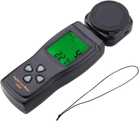 EVTSCAN الإضاءة الرقمية/مقياس الضوء، المستشعر الذكي AS803 شاشة LCD صغيرة مقياس الضوء الرقمي Luxmeter -10 ~ 50 درجة مئوية in Kuwait