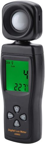 EVTSCAN الإضاءة الرقمية/مقياس الضوء، المستشعر الذكي AS803 شاشة LCD صغيرة مقياس الضوء الرقمي Luxmeter -10 ~ 50 درجة مئوية in Kuwait