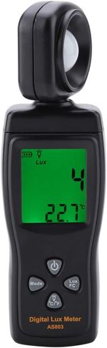 EVTSCAN الإضاءة الرقمية/مقياس الضوء، المستشعر الذكي AS803 شاشة LCD صغيرة مقياس الضوء الرقمي Luxmeter -10 ~ 50 درجة مئوية in Kuwait