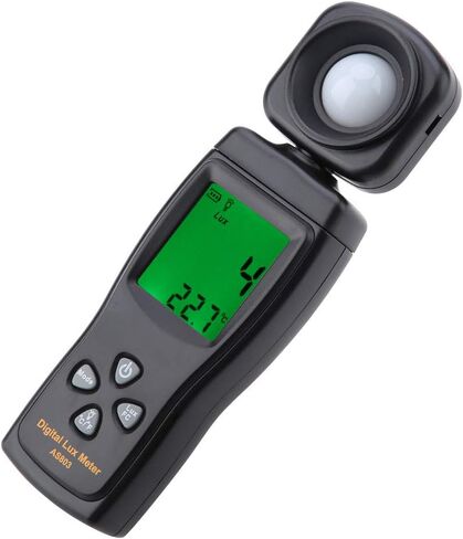 EVTSCAN الإضاءة الرقمية/مقياس الضوء، المستشعر الذكي AS803 شاشة LCD صغيرة مقياس الضوء الرقمي Luxmeter -10 ~ 50 درجة مئوية in Kuwait