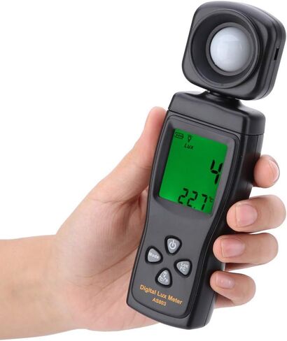 EVTSCAN الإضاءة الرقمية/مقياس الضوء، المستشعر الذكي AS803 شاشة LCD صغيرة مقياس الضوء الرقمي Luxmeter -10 ~ 50 درجة مئوية in Kuwait