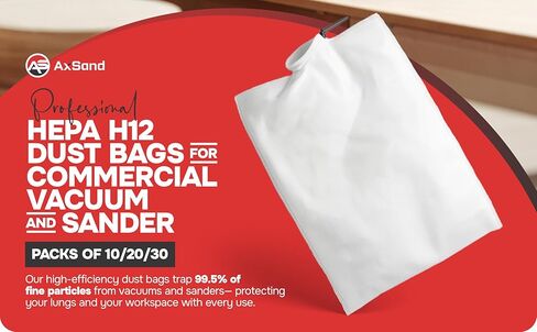 حقيبة تجميع الغبار - صغيرة، 3 عبوات، حقيبة غبار قابلة للتعديل، مع نظام فلتر ثلاثي الطبقات، تلتقط الغبار لأجهزة الصنفرة، ومنشار ميتري لجمع الغبار وإكسسوارات منشار الطاولة، تناسب المنافذ حتى 42 مم in Kuwait