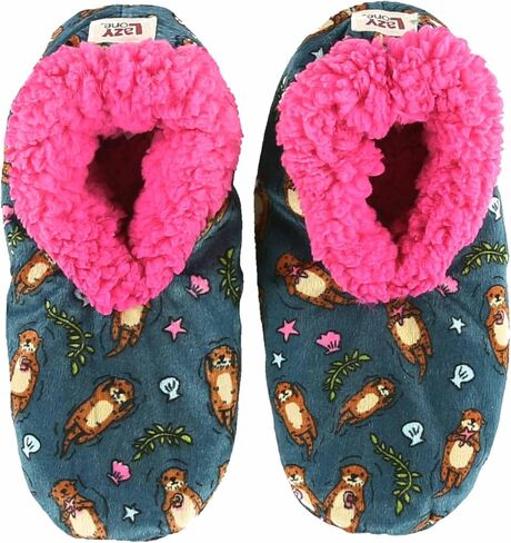 Lazy One Fuzzy Feet Slippers for Women, Cute Fleece-Lined House Slippers, Cute Slipper Socks in Saudi Arabia