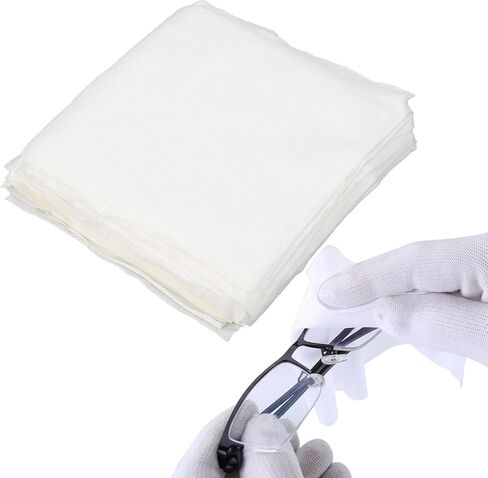 Acouto 100PCS Microfiber Cloths - 6-inch Static Dusting Fabric for Lenses, Eyeglasses, Screens- Ideal for Phones and Camera Maintenance in Saudi Arabia