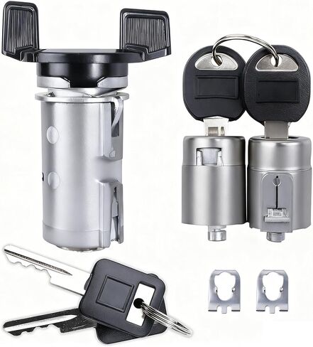 Ignition Switch Lock Cylinder & Door Lock Cylinder Set with Keys Fit for Chevy GMC C1500/C2500/C3500/K1500/K2500/K3500 Full Size Pickup 1988-1994 Replace LC1430 LC1428 924-791 12300443 D1414B 701400 in Saudi Arabia