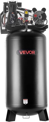 ضاغط هواء VEVOR 60 جالون للخدمة الشاقة، 3.7 حصان 8 SCFM عند 90 رطل لكل بوصة مربعة، ضواغط هواء بحد أقصى 155 رطل لكل بوصة مربعة، خزان ضاغط مشحم بالزيت للتصنيع الصناعي، ورش عمل كبيرة (230 فولت 60 هرتز، بدون قابس) in Kuwait