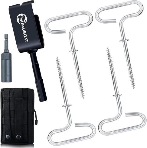 Ice Anchor Drill Adapter, Ice Fishing Shelter Accessories, Universal for Ice Anchors in Saudi Arabia
