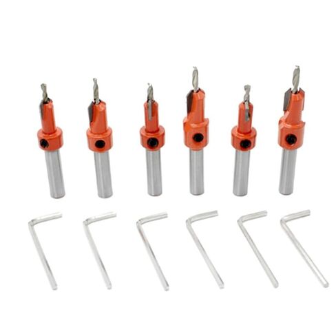 Hss Countersink Drill Bit Woodworking Screws Chamfering Wood Hole Drills Bit Countersinking Round Shank Timber Plastic Working (04) in Saudi Arabia