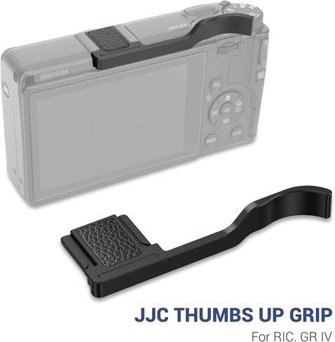 JJC Metal Thumb Up Grip with Camera Wrist Strap, Soft Neoprene Hand Strap for Ricoh GR IV GRIV GR4 Digital Camera in Saudi Arabia