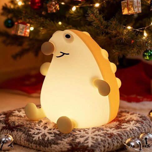 Night Light for Kids, Cute Duck Silicone Nightlight with Timer, Rechargeable Nursery Light, LED Squishy Night Lights, Safe Bedside Lamp, Dimmable Animal Night Lamp for Boys Girls Toddler (Duck) in Saudi Arabia