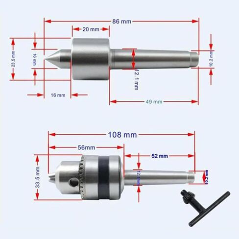 مركز دوار لآلة تيلستوك للحفر DIY لملحقات الحرف اليدوية أجزاء تشاك B12 أداة المركز المباشر in Kuwait