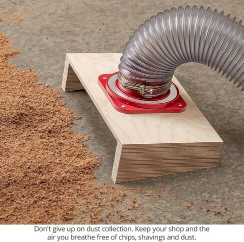 Woodpeckers MagQuick Magnetic Dust Ports – Magnetic Dust Collection Fittings, Machine-Side In-Line Connector for Quick 4" Dust Hose Changes – Made in USA MGQ-BA in Saudi Arabia
