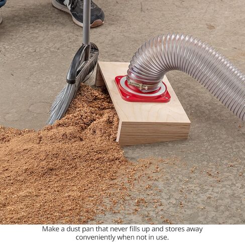 Woodpeckers MagQuick Magnetic Dust Ports – Magnetic Dust Collection Fittings, Machine-Side In-Line Connector for Quick 4" Dust Hose Changes – Made in USA MGQ-BA in Saudi Arabia