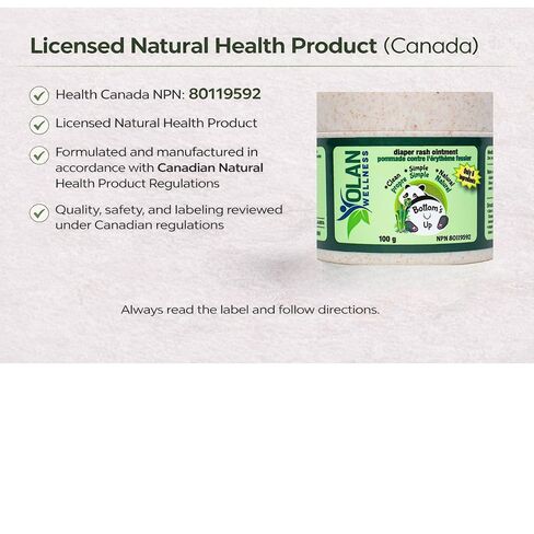 Diaper Rash Cream - Natural Ingredient Ointment for Baby Bottom Sensitive Skin, Soothes, Heals, and Protects With Zinc Oxide Cream - Baby Skin Care in Saudi Arabia