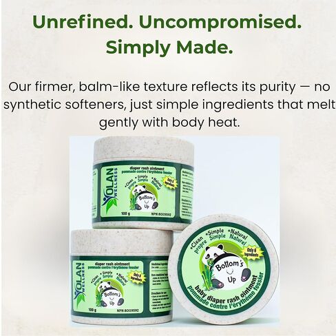 Diaper Rash Cream - Natural Ingredient Ointment for Baby Bottom Sensitive Skin, Soothes, Heals, and Protects With Zinc Oxide Cream - Baby Skin Care in Saudi Arabia