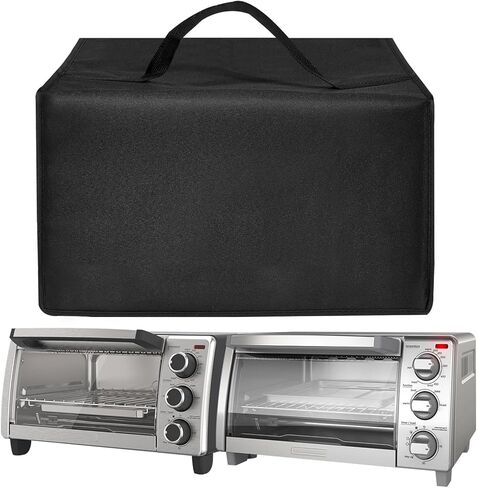 Air Fry Cover Toaster Oven Lid Heat-Resistant Waterproof Nylon Case for BLACK+DECKER Air Fry TO1313SBD/TO1787SS Electric Fryer Boiler Toaster Oven,Black in Saudi Arabia